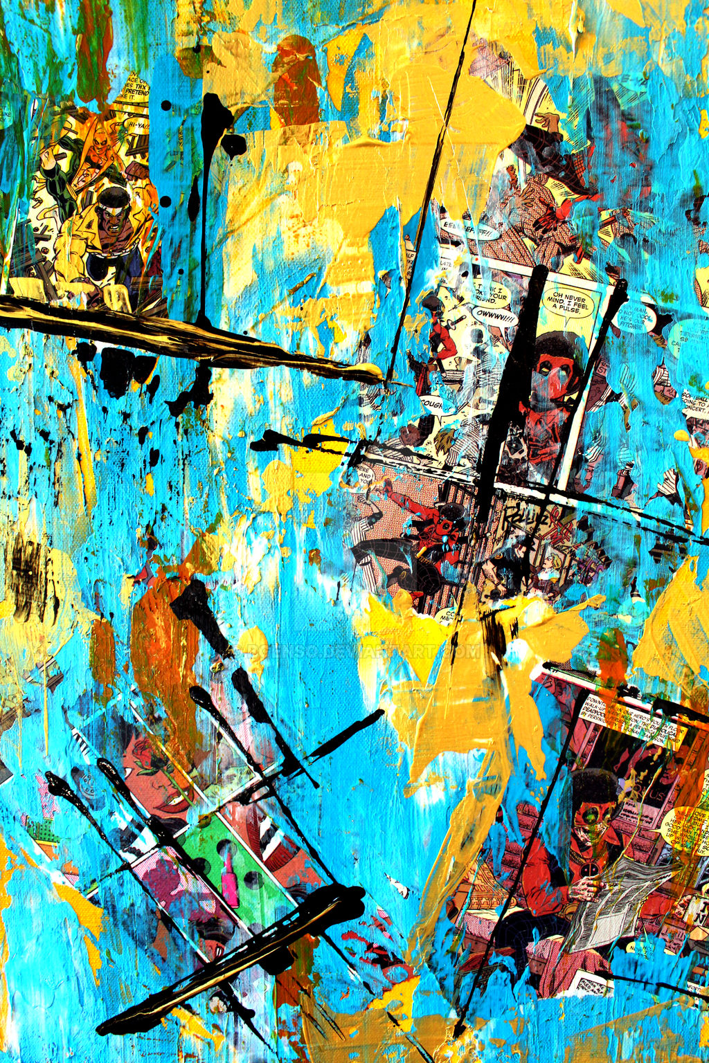 Deadpool Abstract Comic by bgenso on DeviantArt