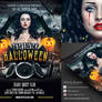 The Black Halloween Psd Flyer Template