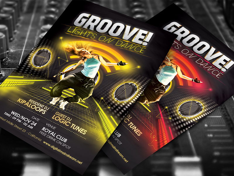Groove Dance Club Flyer Template Psd Download By Dennybusyet On Deviantart