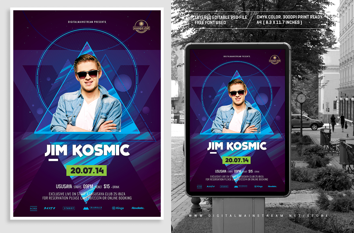 Special Dj Electronic Dance Music Flyer / Poster 3 by dennybusyet