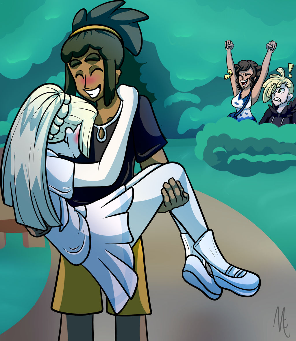 Hau X Lillie Pokemon Moon by CyanReef on DeviantArt