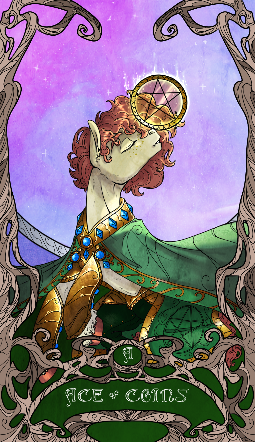 Ace of Pentacles Tarot Card by SourSketches