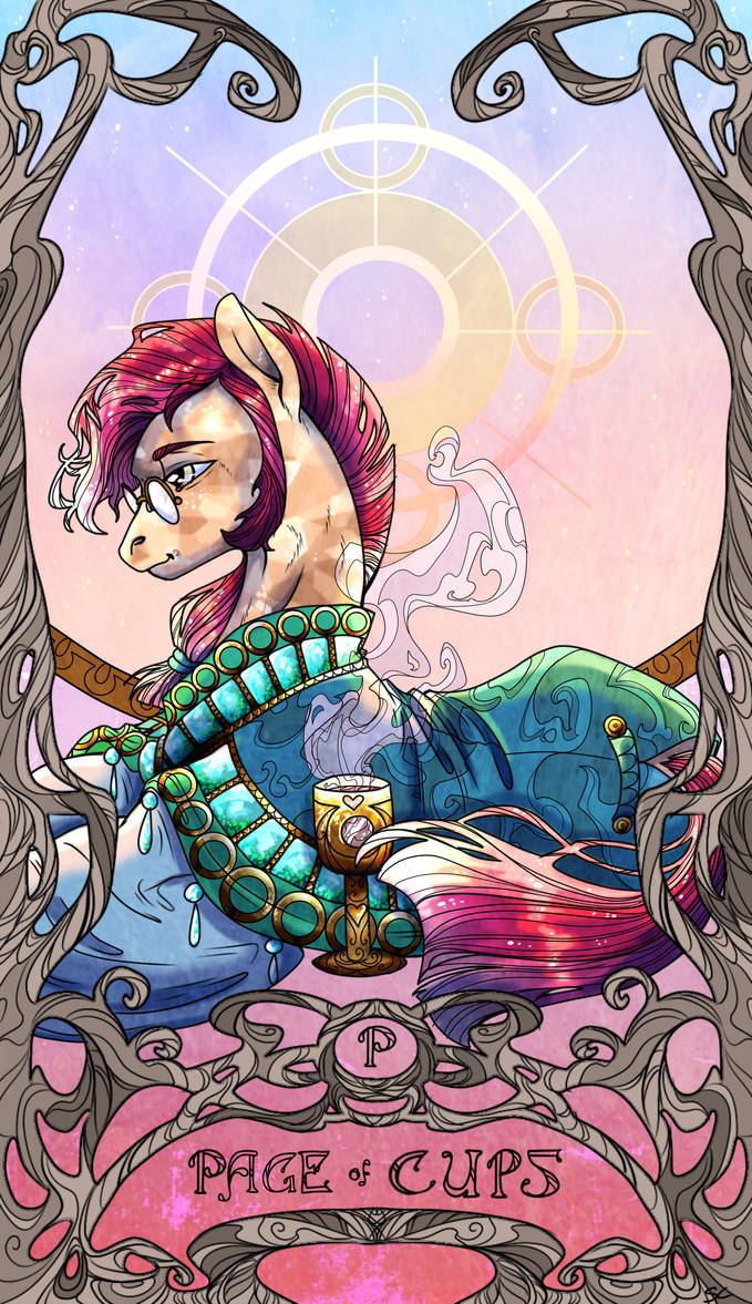 Tarot page of cups by SourSketches on DeviantArt