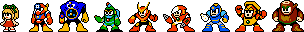 Updated Mega Man 2 Robot Masters Sprites