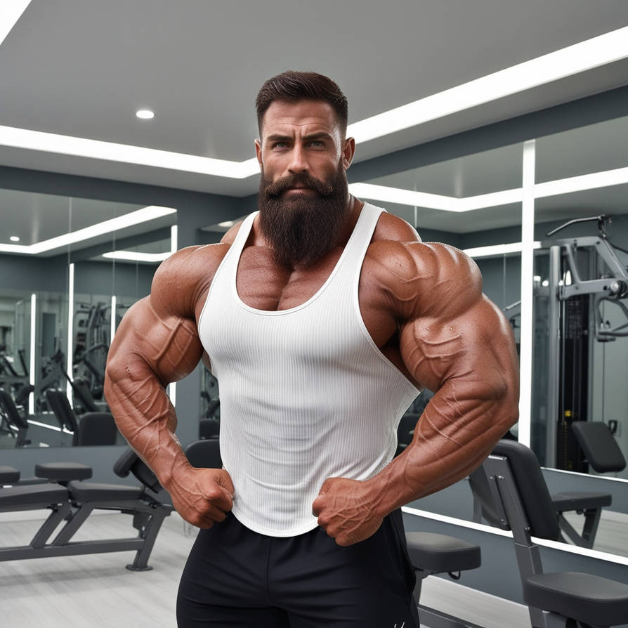 Default A robust and muscular man standing at an i by Abdullah450 on ...