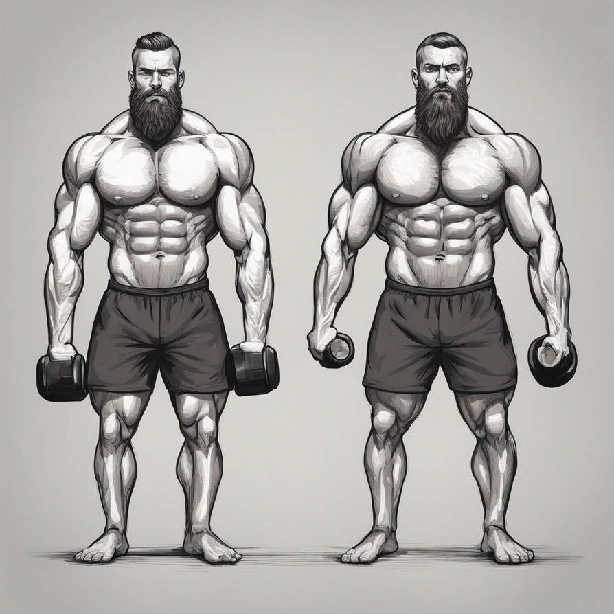 Muscle Man Math A muscular man, 1 by Abdullah450 on DeviantArt