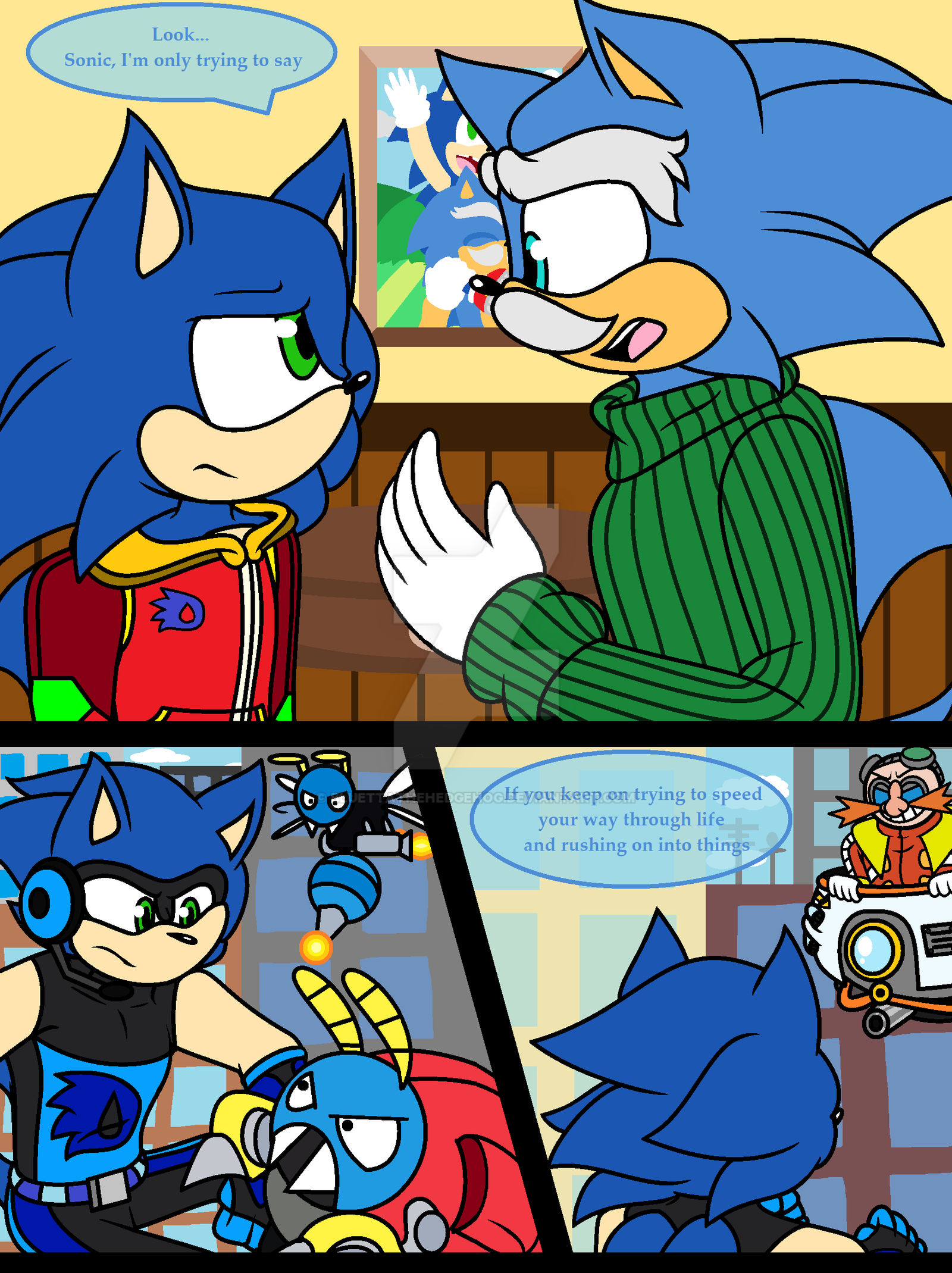 Sonic Hero Story - Slow Down - (1/2) by BluettaTheHedgehog on DeviantArt