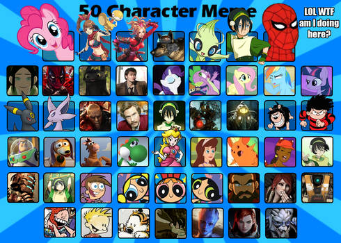 My 50 Characters Meme