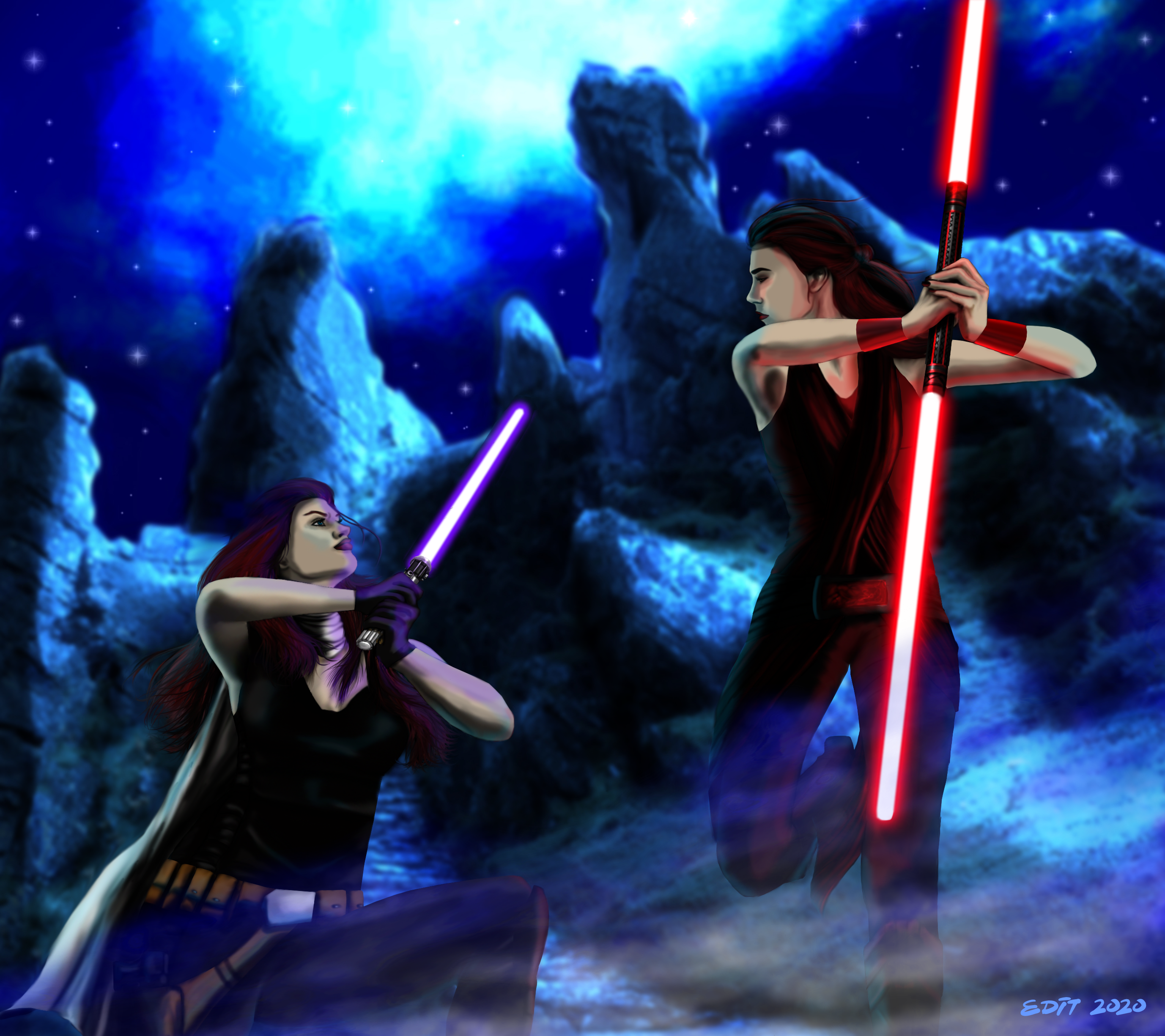 Mara Jade Vs Dark Rey By Editsulli On Deviantart