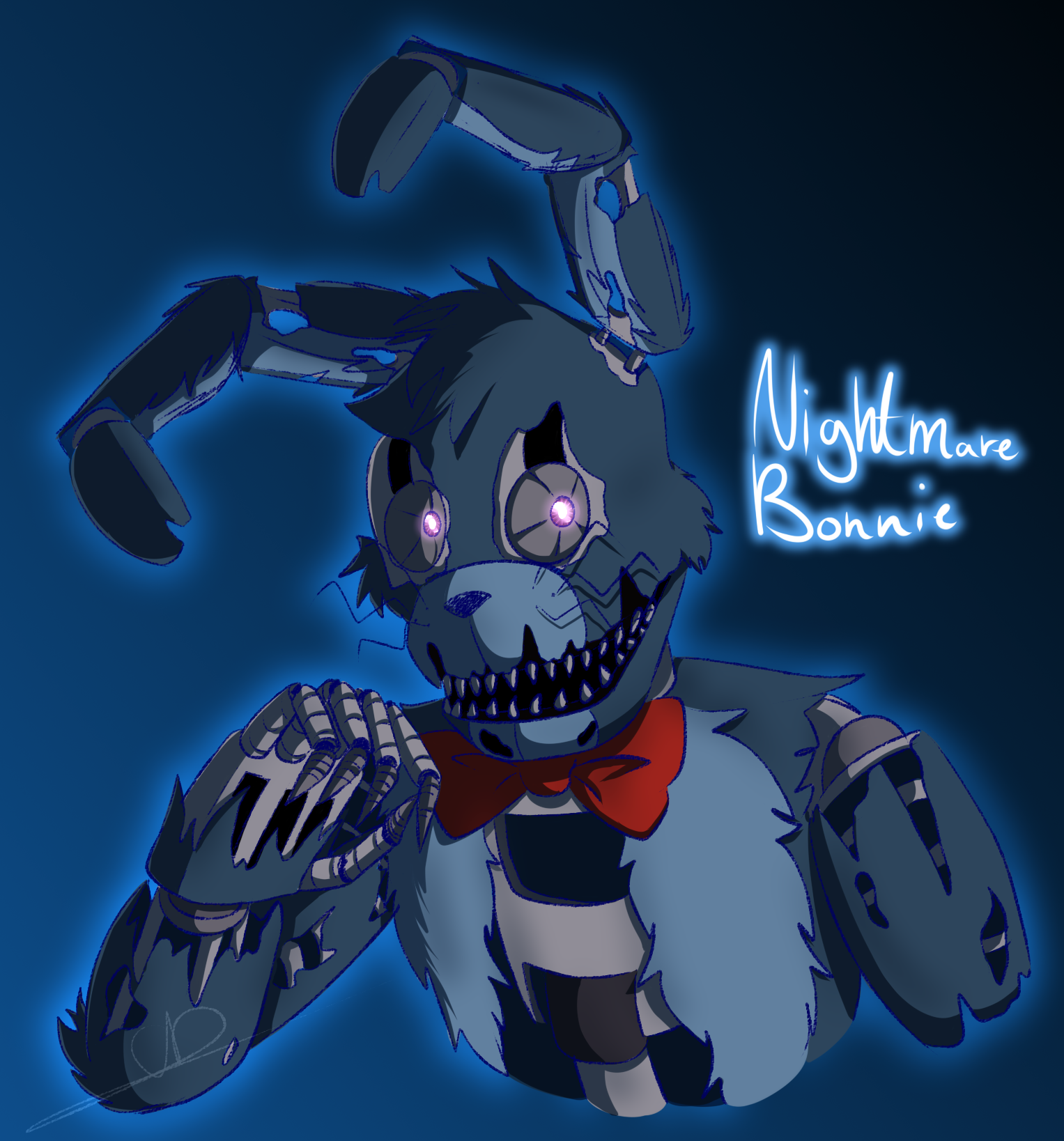 Nightmare Bonnie :FNAF 4: by Luckair on DeviantArt