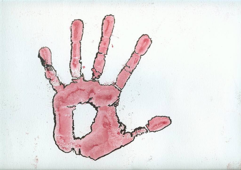 Red Ink Hand Drawing Watercolor hand red by CharlieAlpha00 on DeviantArt