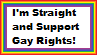 Straight and support gay rights