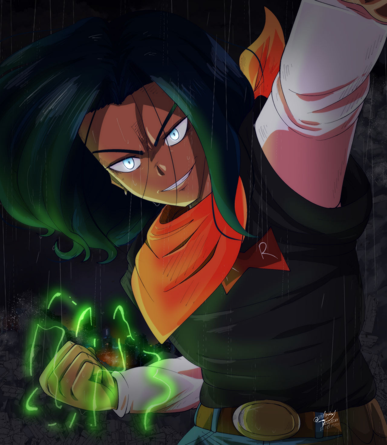 Android 17 by peridoxikal on DeviantArt