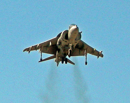 Harrier Hovering 2