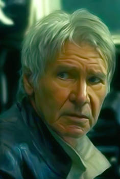 Harrison Ford as 'Han Solo' in 'The force awakens'