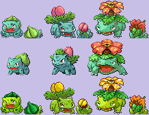 Shiny bulbasaur/ivysaur