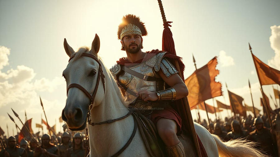 Ancient Rome centurion on his horse by antonioerre on DeviantArt