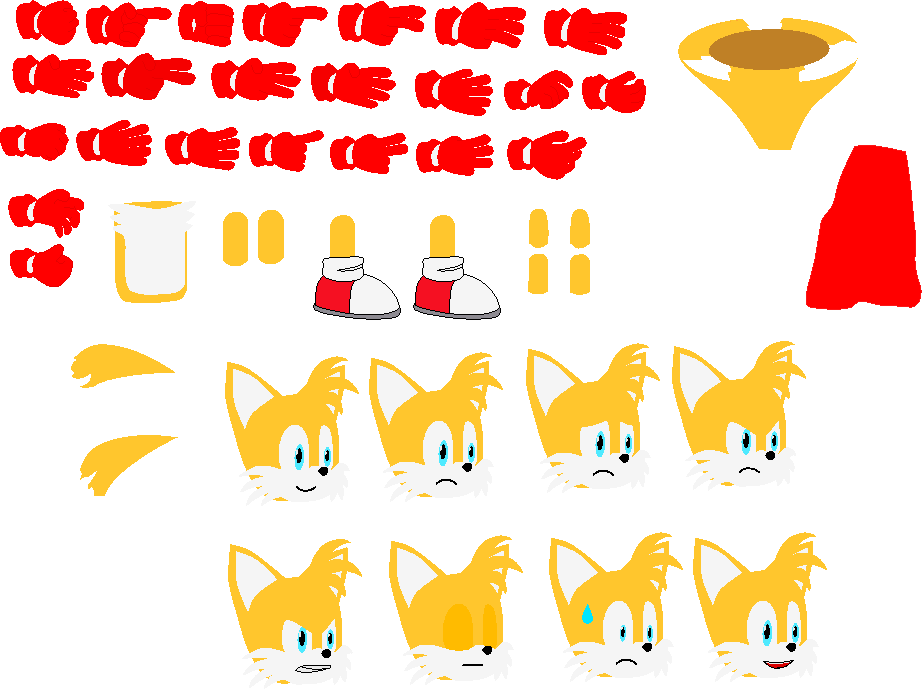 Super Tails 3 or Turbo Tails sprites sheet update by Phantom644 on