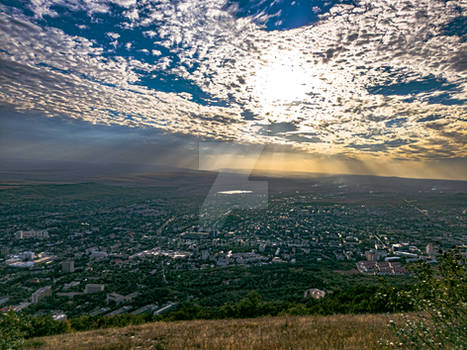 Pyatigorsk city at the foot of Mashuk mountain