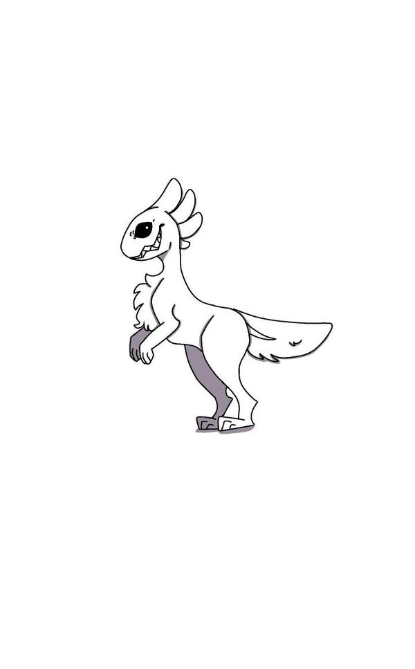 free to use mochi raptor base by glowstike2 on DeviantArt
