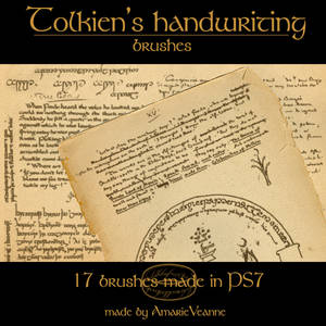 Tolkien's handwriting brushes