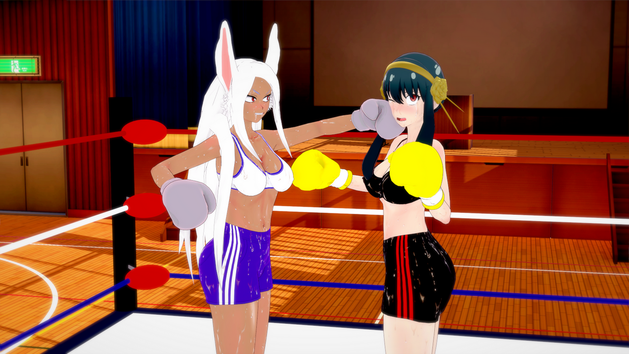Bed Boxing Deviantart Yor face punched by Mirko boxing koikatsu by Godzldr on DeviantArt