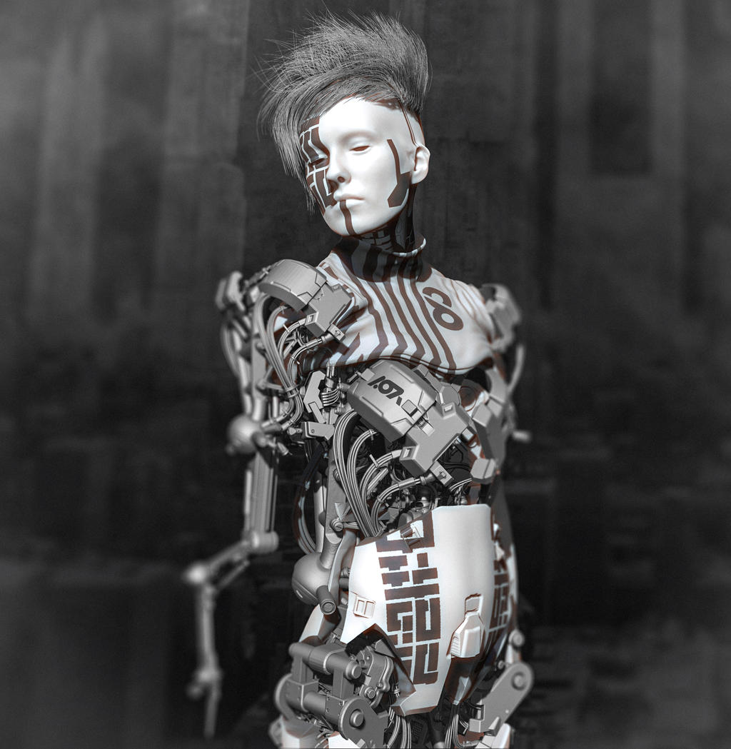 Female Android 03 by jefwall on DeviantArt