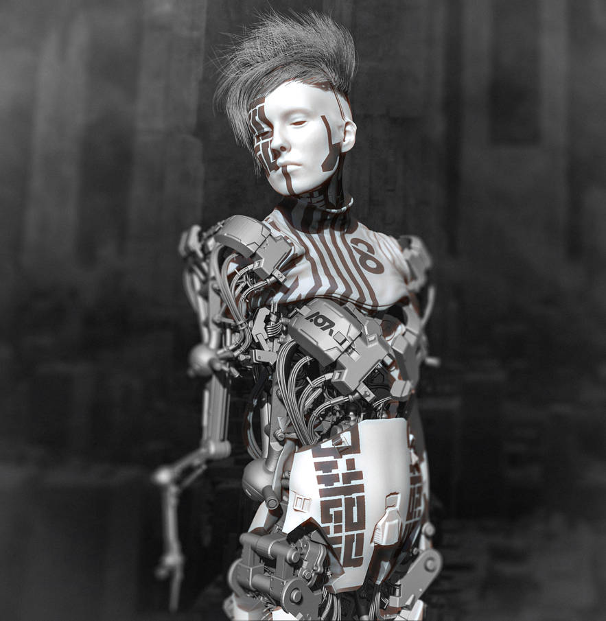 Female Android 03 by jefwall on DeviantArt