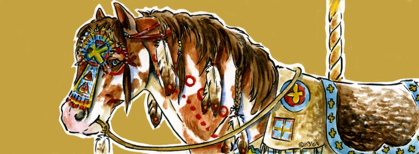 Carousel Bookmarks:Indian Pony