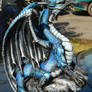 Bluejay dragon statue