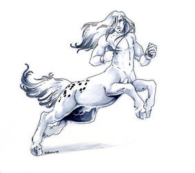 Leaping centaur