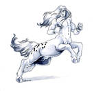 Leaping centaur by Hbruton