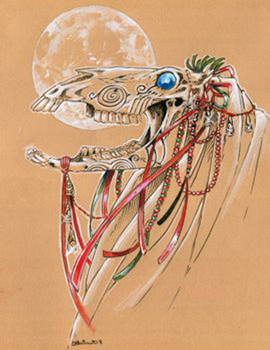 Mari Lwyd Moon