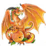 Peach Sticker Dragon