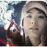 Asian Girl Smoking