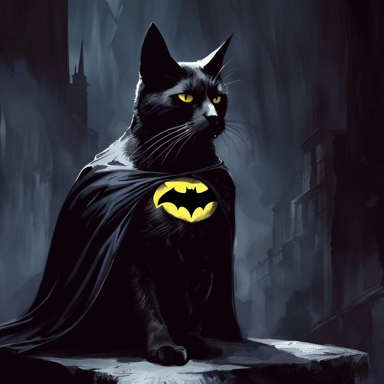 Batman Cat by futurizedesigns on DeviantArt