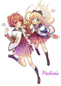 Akari and Kyoko Render!