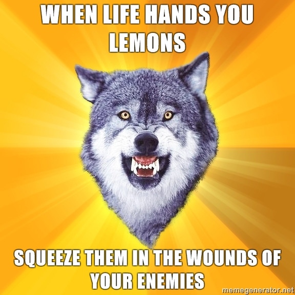 MeMe Series: courage wolf