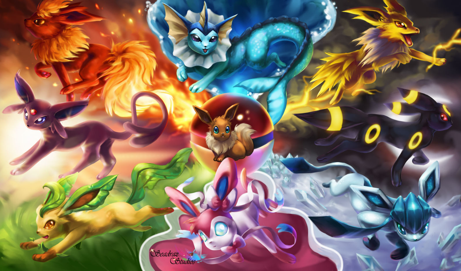 Eeveelutions Playmat By Seadraz On DeviantArt eeveelutions-playmat-by-seadraz-on-deviantart