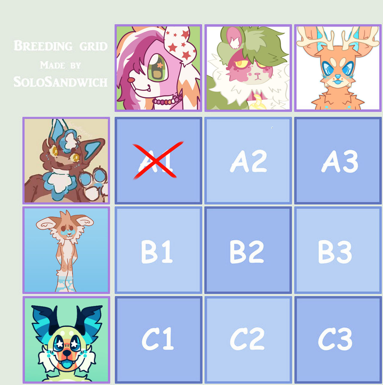 Breeding Grid (OPEN 6/9) Breeding Grid by frogstowne on DeviantArt