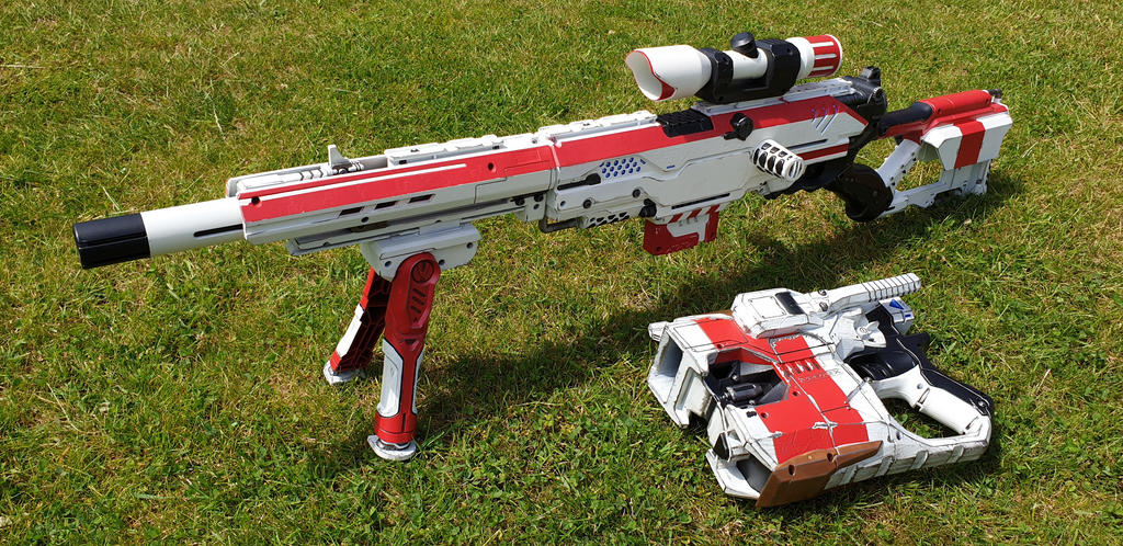 Nerf sniper rifle and heavy blaster by AreWeTheBaddies on DeviantArt,  snipers nerf