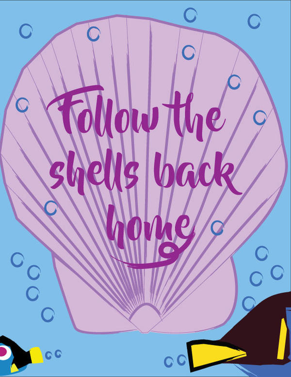 Dory Shells FINDING DORY-Follow the shells back home! by jesuslover22 on DeviantArt