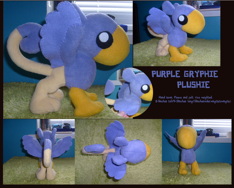 Purple Gryphie Plush (SOLD)