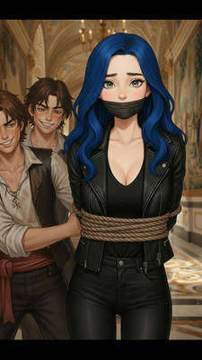 Woman taken to the pirates castle