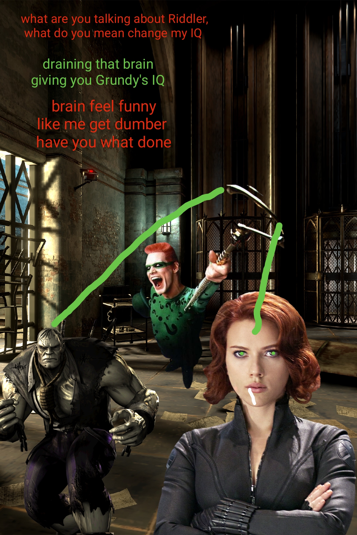 Black Widow vs Riddler: IQ Change by PhantomWidow12 on DeviantArt