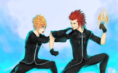 Commission- Axel and Roxas