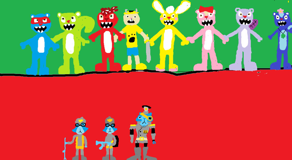 Happy Tree Friends v Tiger Generals army by HTFBlueFan2012 on DeviantArt