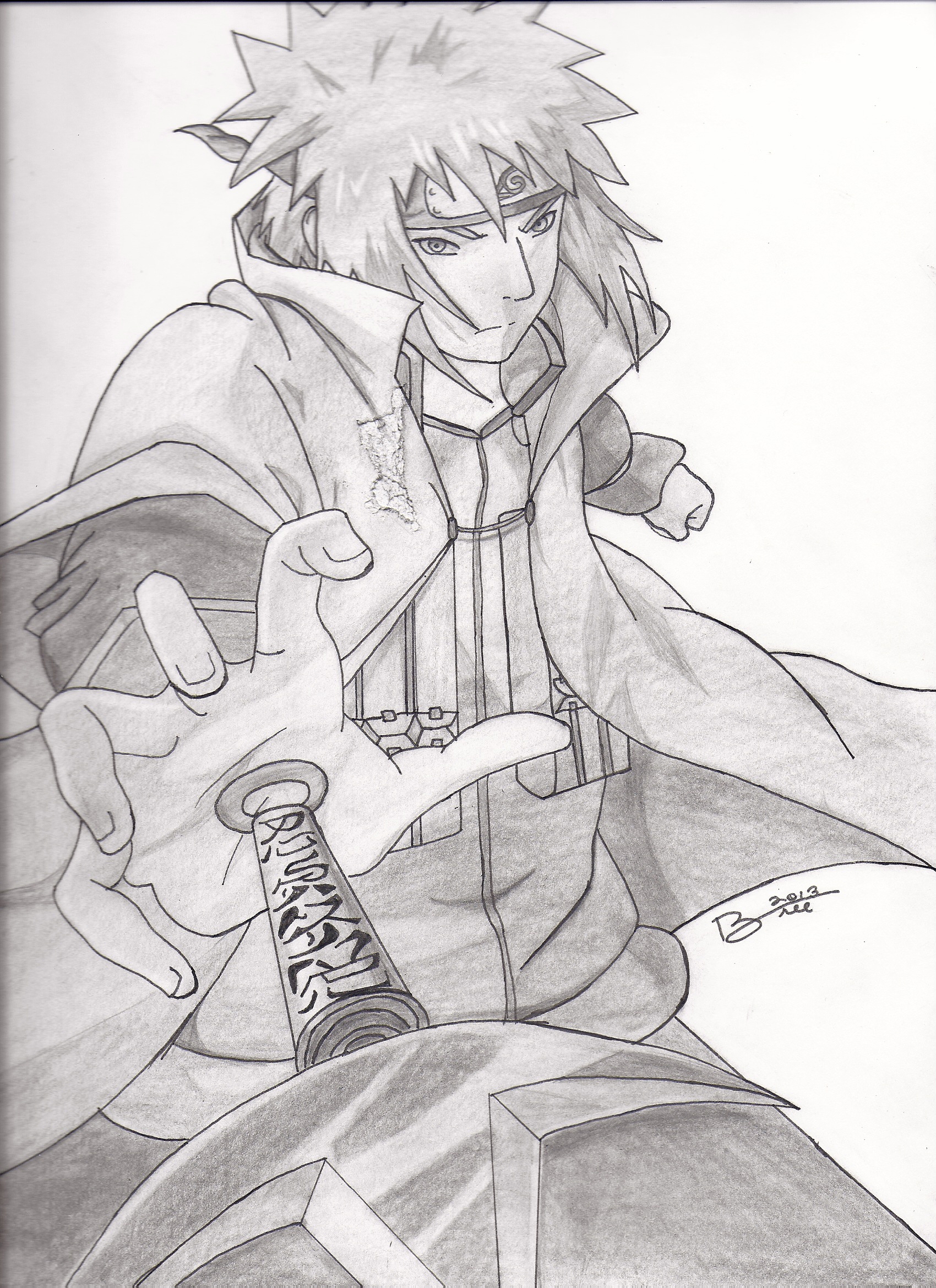 Minato Namikaze Naruto Desenho  Naruto sketch drawing, Anime