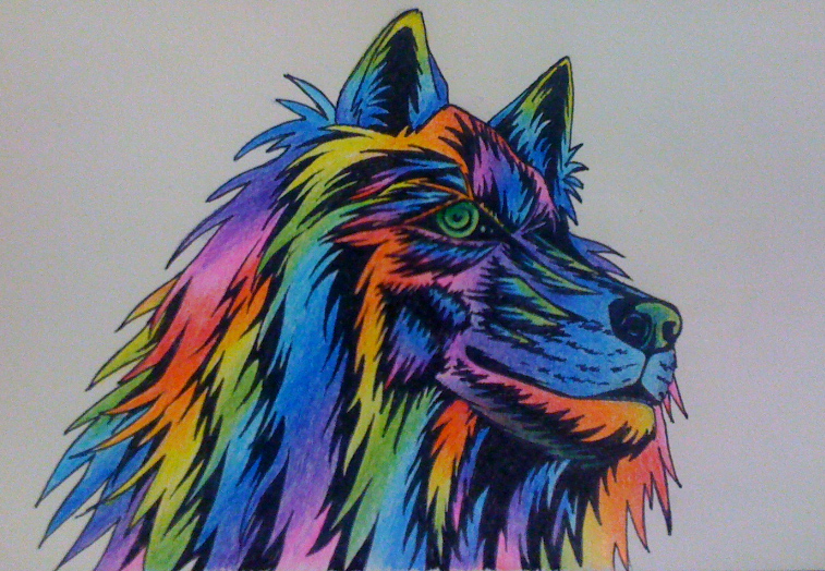 Rainbow Wolf