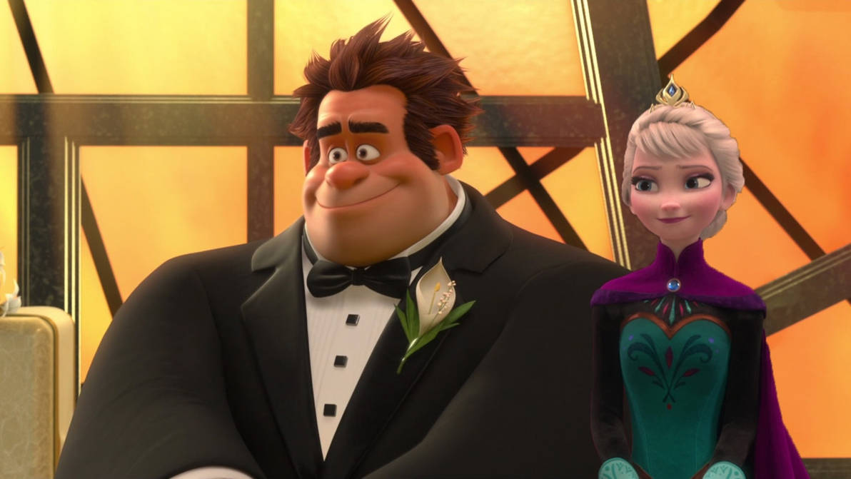 Elsa with Ralph by Jannodisney on DeviantArt